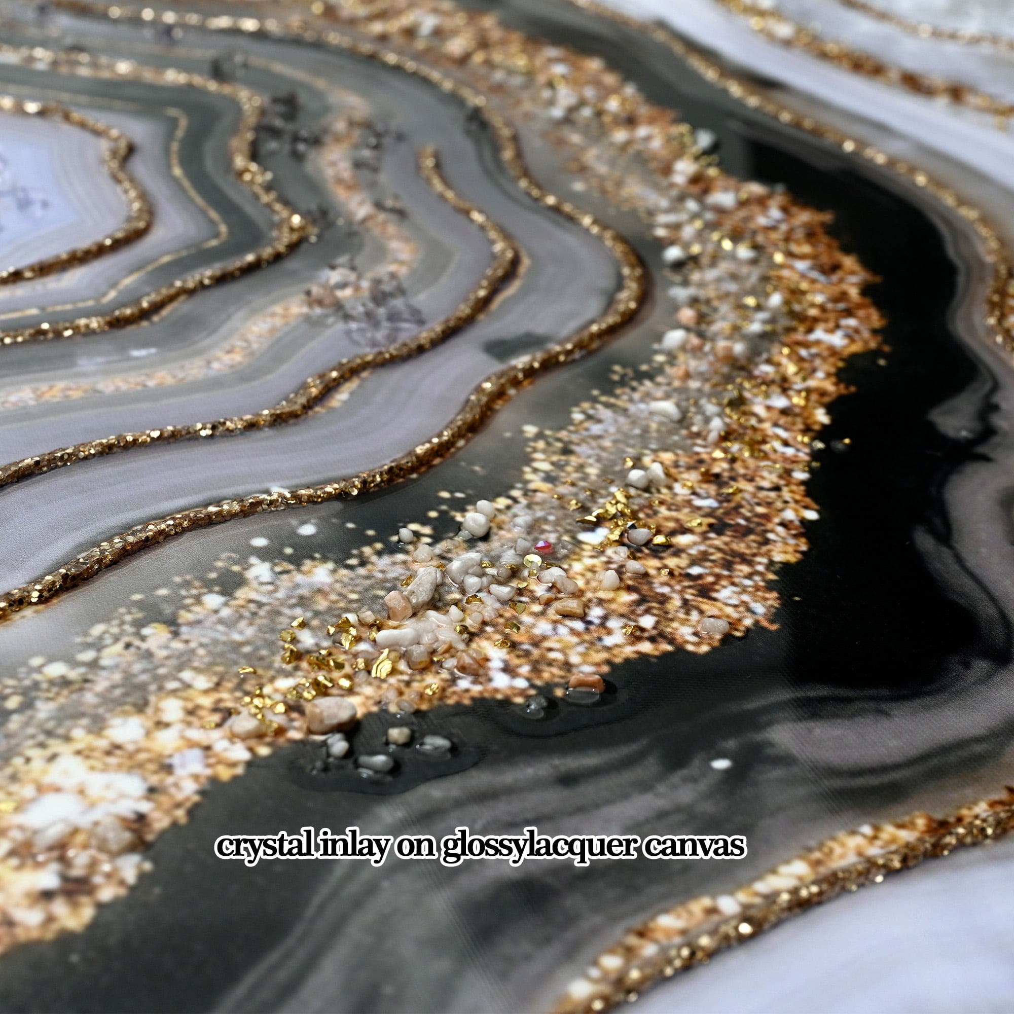 MOONMISS 20x40in Black Gold Abstract Painting Marble Texture Framed Canvas Wall Art Modern Minimalist Living Room Bedroom Decor