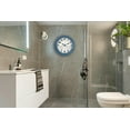 thumbnail image 3 of 13 Inch Retro Wall Clock,Indoor and Outdoor,Quartz,Analog,Waterproof,Thermometer,Blue, 3 of 7