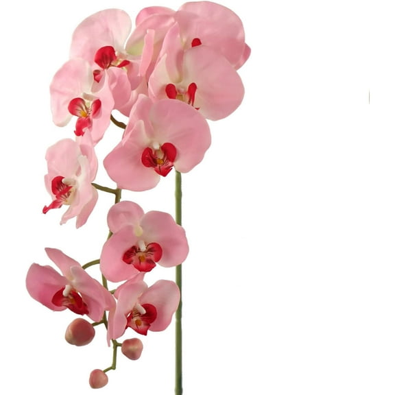 34-Inch Phalaenopsis Orchid Stem Pink – Artificial Long Stem Faux Flower for Home, Wedding & Event Décor