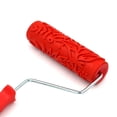 thumbnail image 4 of kurtrusly 7 Assorted Embossed Pattern Painting Roller with Plastic Handle Red Type B 1Set, 4 of 6