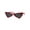 Red Black, variant on Womens Squared Triangle Cat Eye Bat Goth Sunglasses Red Black