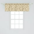 thumbnail image 2 of Ambesonne Beige Window Valance, Paisley Oriental Persian, 54" X 18", Cream, 2 of 3