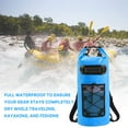 thumbnail image 3 of Floating Waterproof Dry Backpack 20L PVC Drifting Bag for Rafting Outdoor Kayak Fishing, 3 of 6