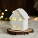 thumbnail image 4 of Christmas Winter Village Houses Set LED Lighted DIY Christmas Figurines Christmas Miniature Resin Ornament Kits Christmas Cedar Bare Branch Tree Street Lamp, 4 of 6