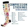 thumbnail image 2 of FORMRS Womens Knee High Socks Casual Long Thick Travel Daily Wear, 2 Pairs, Colorful Jam, 2 of 6
