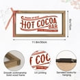thumbnail image 2 of 11.8×6 Inch Hot Cocoa Bar Sign, Wooden Christmas Kitchen Decor, Holiday Decorative Signage Plaque Indoor Table Shelf Wall Art Mantel Coffee Chocolate Station Rustic Farmhouse Home Decorations, 2 of 7