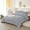 Silver, variant on DNG Creations 1 Piece White Pom-Pom Fringe Plain Pattern Comforter ( California King Size ) 100% Egyptian Cotton with 800 Threads Count - Solid Silver Colour
