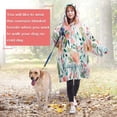 thumbnail image 4 of Wearable Oversized Blanket,Pioneer Flower Floral Print Pattern Wearable Blanket Hoodie for Adults,Cozy Hooded Blankets with Super Pockets,Super Warm Fuzzy Pullover for Women & Men, 4 of 6