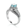 thumbnail image 6 of White/Blue/Red/Green CZ Band 925 Silver, Gold Women's Engagement Ring Size 6-10, 6 of 8