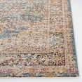 thumbnail image 3 of SAFAVIEH Silverado Damjana Medallion Polyester Area Rug, Blue/Rust, 8' x 10', 3 of 8