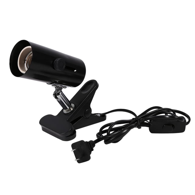 Cabezal de Metal Universal, lámpara UV de calor de cerámica, soporte de luz, Clip de luz, faro de calefacción para reptiles, enchufe CN 220V