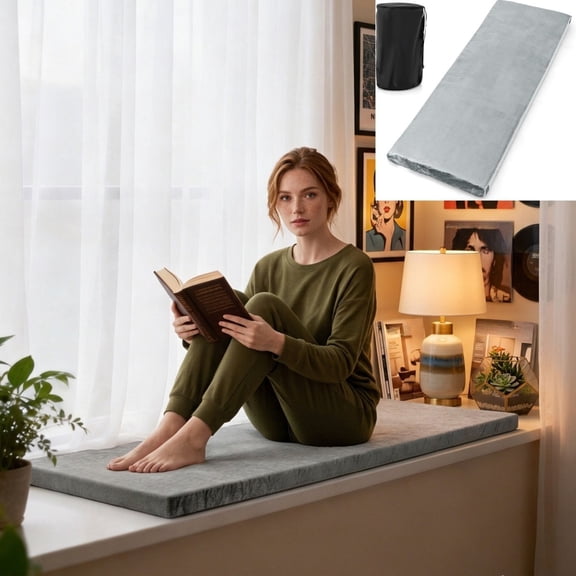 Memory Foam Floor Mattress Futon Mattress Pad, Portable Roll-Up Mattress with Non-Slip Bottom, 2-Inch Tatami Mat Couch Bed Mat, Portable Guest Bed for Living Room, Office, Yoga, Car Camping, Travel