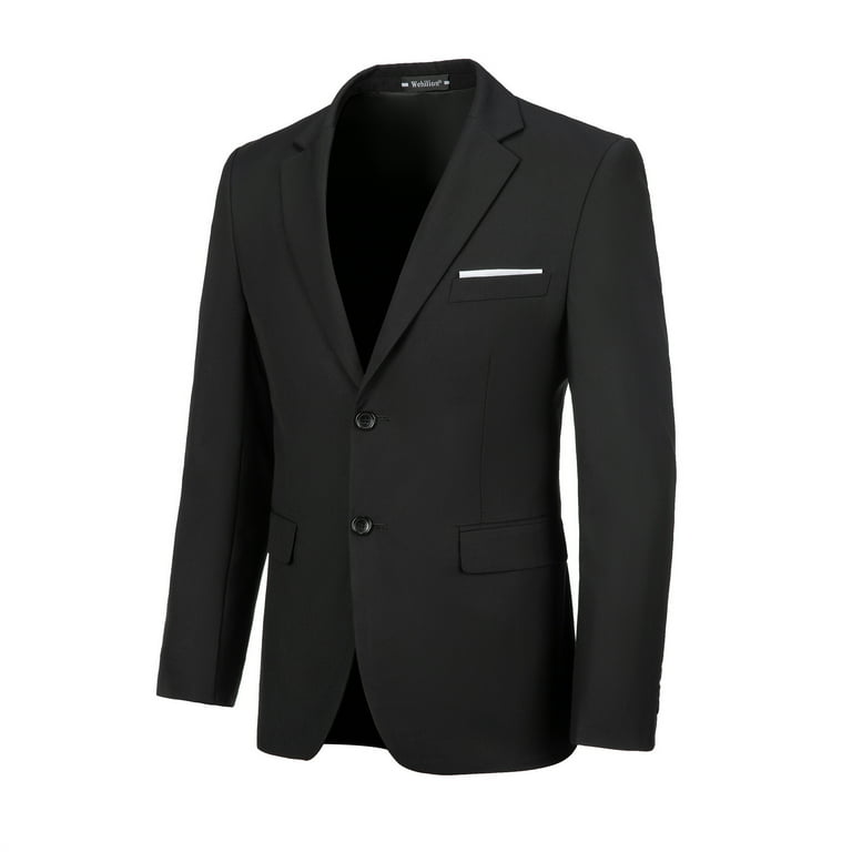 Mens black blazer jacket sales