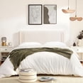 thumbnail image 3 of JONPONY Upholstered Twin Headboard,Solid Wood Head Board with Linen Fabric,Adjustable Height Headboard from 37" to 51",Bed Frame Adapters,Headboard Only,Beige, 3 of 11