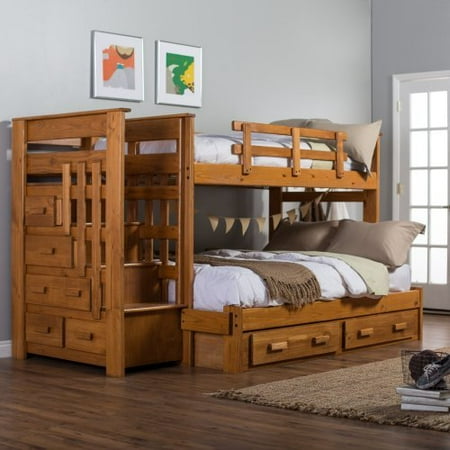 Heartland Twin over Full Bunk Bed with Stairs