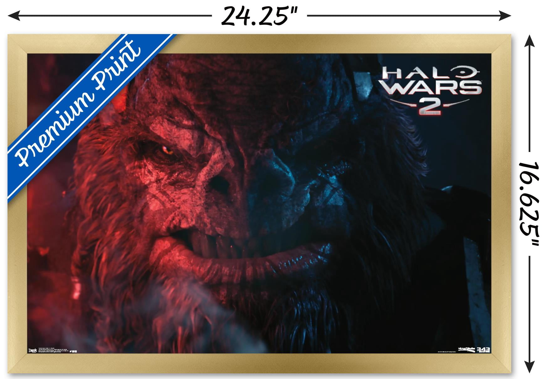 Halo: Halo Wars 2 - Villain Wall Poster, 14.725" x 22.375", Framed