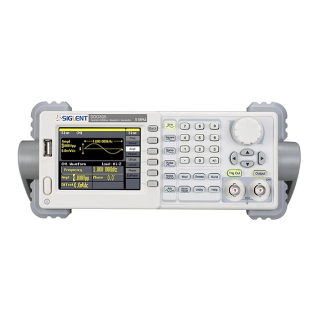 Siglent Technologies SDG810 Siglent Single Channel 10 mhz Bandwidth Signal Generator, Function Generator, Arbitrary Waveform Generator, 125 MSa/s Sampling Rate, Light Gray