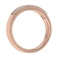 thumbnail image 2 of 1/4 Carat Baguette and Round Shape Diamond Wedding Band Ring in 10K Rose Gold (Ring Size 6), 2 of 6