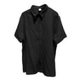 thumbnail image 4 of Mens Hawaiian Tropical Shirt Short Sleeve Lapel Button Down Solid Color Tropical Beach Shirt Lightweight Hawaiian Vacation Shirts Lapel Button Tops, 4 of 5