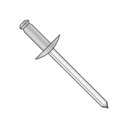 

5/32 x .25 -.37 (#56) Large Flange Blind Rivets / Aluminum Body / Steel Mandrel / Barrel Length: .550 (Quantity: 3 500 pcs)