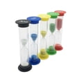 thumbnail image 3 of I-MART - Temporizador de arena de plástico, reloj de arena, reloj de arena, reloj de arena, 30 segundos, 1 minuto, 2 minutos, 3 minutos, 5 minutos, 10 minutos (paquete de 6) Zhivalor HMYH656, 3 of 4