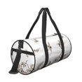 thumbnail image 3 of Fotbe Japanese White Cranes Pattern Foldable Sports Gym Bag with Wet Dry Pocket, Ultralight Travel Bag, Large Capacity Duffel Bag, Splash Proof Carry on Bag, Overnight Bag, Weekender Bag, 3 of 8