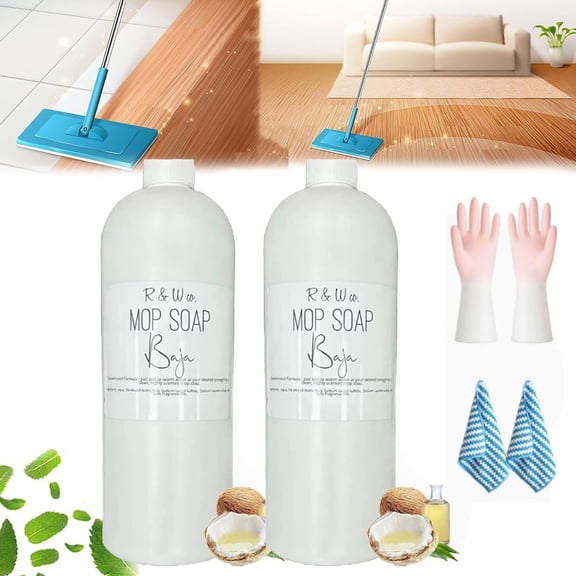 Waves Mop Soap, R&w Mop Soap Waves, Blyhiss Aroma Mop Soap, Mop Soap for Floor Cleaning, Multipurpose Mop Soap for Home Cleaning, Multisurface Bathroom & Kitchen Cleaner (2, 120ml)