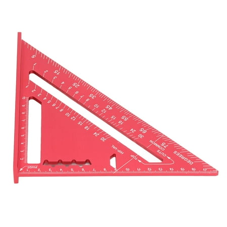

Woodworking Electrophoretic Paint Process Woodworking Measuring Ruler Calibration Strong Toughness For Furniture Red