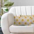 thumbnail image 5 of Yellow Palm Tree Lumbar Pillow Covers 12X20 InchTropical Coconut Trees Coastal Plants Decorative Pillow Cases Set of 2 Summer Retro Cotton Linen Throw Pillows Home Decor For Sofa Couch Porch Outdoor, 5 of 6
