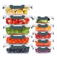 thumbnail image 1 of KOMUEE Juego de 10 Contenedores de Vidrio para Alimentos con Tapa Hermética, 1 of 7