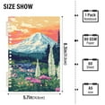thumbnail image 2 of FORMRS 1-Subject Spiral Notebook 8" x 5" College Ruled 60 Refillable Sheet A5 Hard Cover, 2 Pack, Floral Mountain, 2 of 7