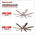 thumbnail image 4 of Ventilador de techo Honeywell Xerxes Modern 157,48 cm con luz de 8 aspas, 4 of 9