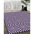 thumbnail image 3 of Ahgly Company Machine Washable Indoor Rectangle Transitional Dark Purple Area Rugs, 3' x 5', 3 of 7