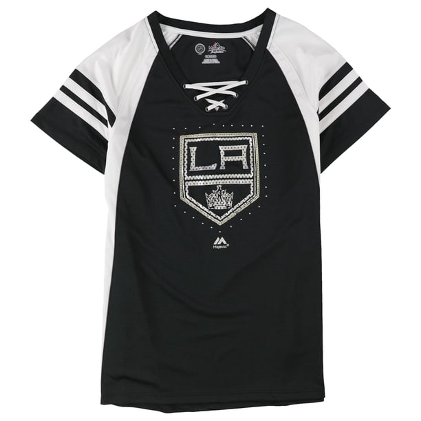 Majestic Womens LA Kings Graphic T-Shirt blkwht M