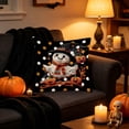 thumbnail image 5 of Halloween Pillow Covers 18x18 Imitation Embroidery Linen Throw Pillow Cases, Decorative Couch Pillow Covers for Sofa Bedroom Living Room, Natural Linen Halloween Decor by OVFUIZ, 5 of 7