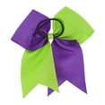 thumbnail image 5 of Unique Bargains 1 Pc Hair Elastics Fashion Two-Color Bow Hair Ties for Women Purple Green, 5 of 5