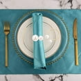 thumbnail image 4 of MasteelfCA 6pcs Napkin Buckle Metal Napkin Ring Pearl Napkin Circle Table Setting Supply, 4 of 7