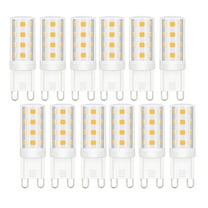 Ymam.Light LED G9 Dimmable Light Bulb, 3W 40W Equivalent Halogen Bulb, 4000K Cool White G9/Bi-Pin Base (Set of 12)