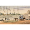 thumbnail image 2 of George Lothian Hall 14x11 Black Ornate Wood Framed Double Matted Museum Art Print Titled: The 48th Regiment with Casemate, Gibraltar (1844), 2 of 5