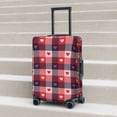 thumbnail image 3 of Wukai Heart Plaid Elastic Luggage Cover: Personalized Protection for Your Suitcase - Fits 19~29-inch, Washable & Durable Travel Companion-X-Large, 3 of 8