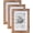 Rustic Brown, variant on 11x14 Picture Frames - 8x10 Mat Included, Plexiglass, Wall/Tabletop Use, Rustic Brown