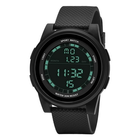 Fashion Waterproof Luminescence Digital Watch Men Teenager Outdoor Sports Wristwatch full