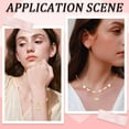 thumbnail image 5 of 1 Box 60Pcs Heart Beads 18K Gold Plated Brass Small Hole Metal Loose Beads for Valentine Wedding DIY Making Bracelet Necklace, 5 of 8