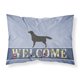 thumbnail image 1 of ""Caroline'S Treasures Welcome Black Labrador Retriever Funda De Almohada Estándar"", 1 of 1