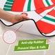 thumbnail image 5 of Juego de funda y alfombra para asiento de inodoro de 3 piezas con diseño de muñeco de nieve de Papá Noel, adornos navideños rojos para el baño JAMW Sencillez, 5 of 5