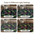 thumbnail image 7 of ODIKA Music Note Concentric Circle Notes Round Impact Movie Vinyl Eight for Queen Size Bedroom, Under Bed, Master Suite, Foldable Easy Care, 7 of 7