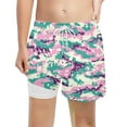 thumbnail image 4 of JAJAHO Boys Swim Trunks With Liner Boy Bathing Suit Quick Dry Beach Swimsuit Tropical Printed Drawstring Swim Shorts For Kids 5-16 Years Cozy Swimwear, 4 of 4