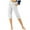 White, variant on Nnhblu Straight Pants for Women Cropped Trousers Cargo Capris for Women Yellow