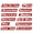 Red, variant on Magnetic Tool Box Labels, 12 Count 3D Printed Reusable Drawer Tags for Steel Toolboxes Tool Chests Garage Storage