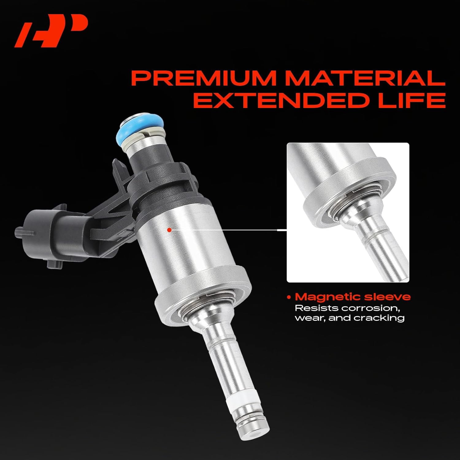 A-Premium Fuel Injectors Compatible with Chevrolet Traverse 2009-2011, Camaro 2010-2011 & GMC Acadia 2009-2011 & Buick Enclave 2009-2011, LaCrosse 2010-2011 & Cadillac CTS/STS, 3.6L, Set of 6